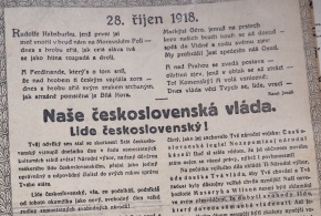 Noviny Venkov a rok 1918.
